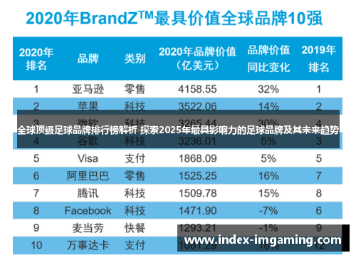 全球顶级足球品牌排行榜解析 探索2025年最具影响力的足球品牌及其未来趋势